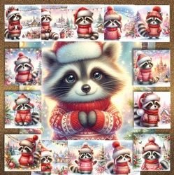 Christmas Racoon