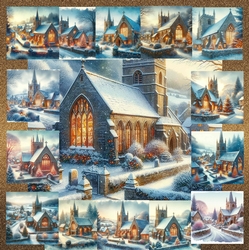 Festive Village Church 