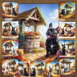Autumn Wishing Well Dogs 8