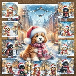 Charming Christmas Street Pups 6