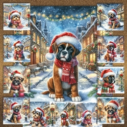 Charming Christmas Street Pups 10