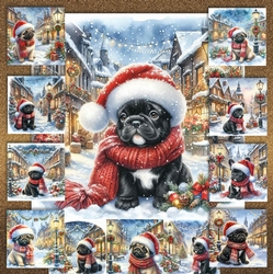 Charming Christmas Street Pups 12