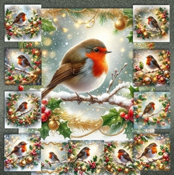 Holly Branch Robin