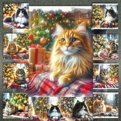 Christmas Tree Cat 1