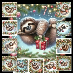 Festive Sloth Branch