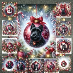 Beautiful Christmas Bauble Dogs 6