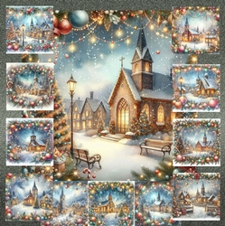Pretty Christmas Village Church