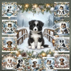 Christmas Snow Bridge Pups 13