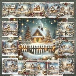 Beautiful Tartan And Lace Christmas Cottages