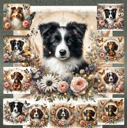 Floral Portrait Pups 4