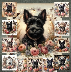 Floral Portrait Pups 11
