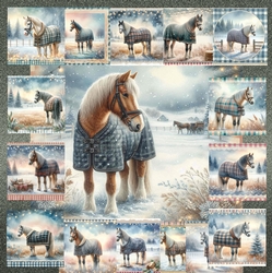 Winter Field Horse