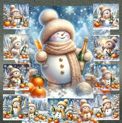 Tangerine Snowman
