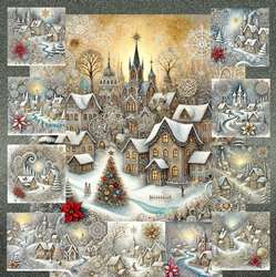 Knitted Lace Christmas Village 1