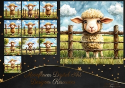 Whimsical Sheep