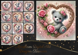 Rose Heart Bear 2