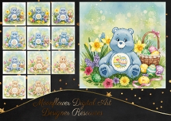 Floral Easter Bears