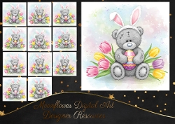 Easter Tulip Bears