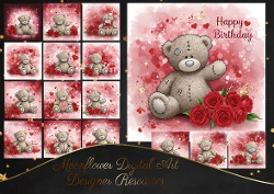  Mixed Rose Bears