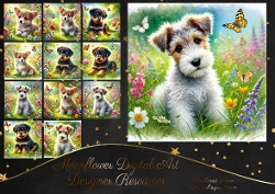 Butterfly Garden Pups 3