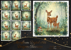 Deer & fawn