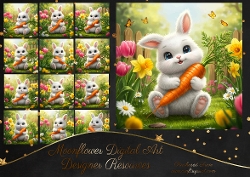 Tulip Garden Rabbits