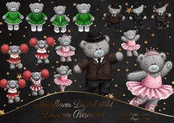 Dance Bears Clipart