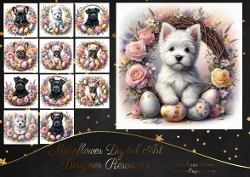 Easter Wreath Pups 12