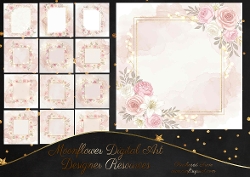Blank Floral Borders