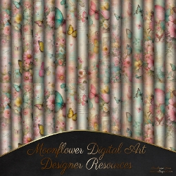 Floral Butterfy Background Kit