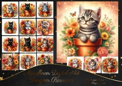 Flower Pot Kittens 1