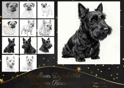 Fine Pencil Dog Prints 11