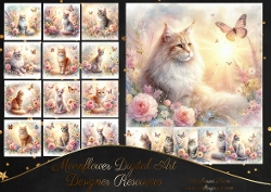 Dreamy Flutterby Cats 1