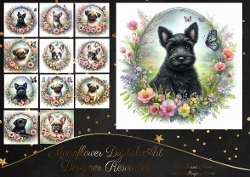 Floral Flutterby Pups 12