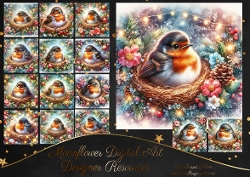 Festive Robin Nest 
