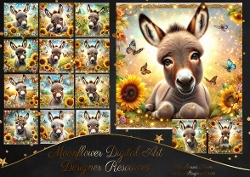 Sunflower Sparkle Donkey