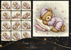 Sleepy Teddy pink