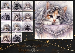 Dreamy Lace Cats 1