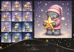 Christmas Star Teddy Bears 1