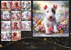 Floral Waterfall Pups 1