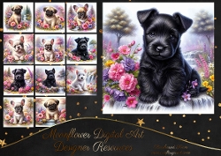 Floral Waterfall Pups 12