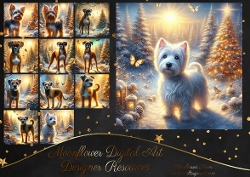Enchanted Winter Forest Dogs 10