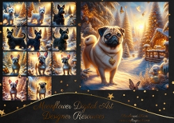 Enchanted Winter Forest Dogs 11