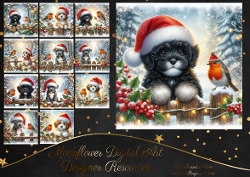 Christmas Picket Fence Pups 7