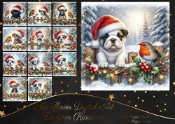 Christmas Picket Fence Pups 15