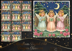 Floral Christmas Angel Choir