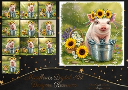 Sunflower Piggie 2