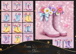 Floral Boots 2