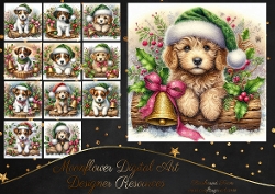 Christmas Log Pups 6