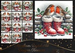 Festive Boot Robins 2